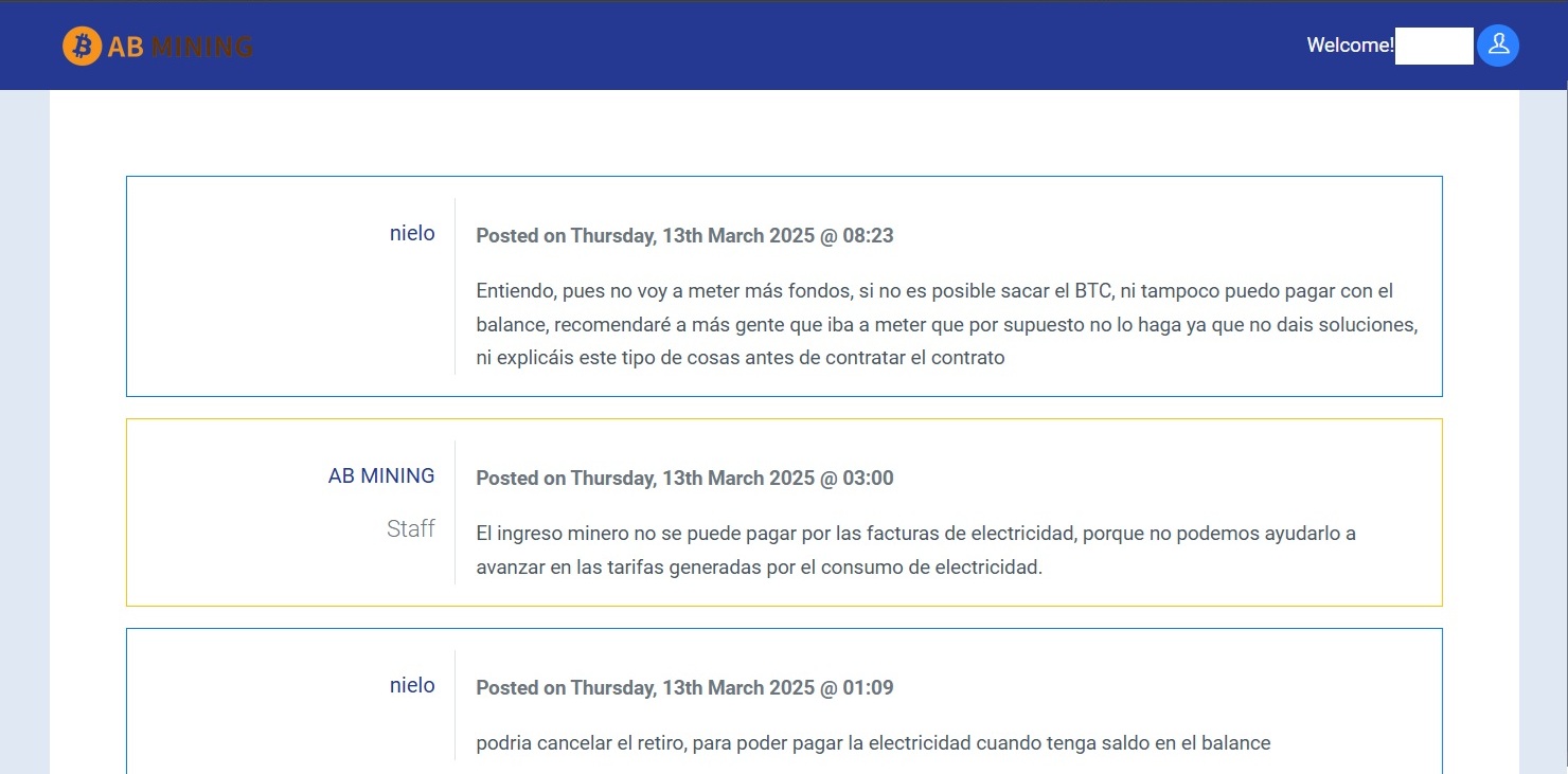 Respuesta evasiva de ABMining